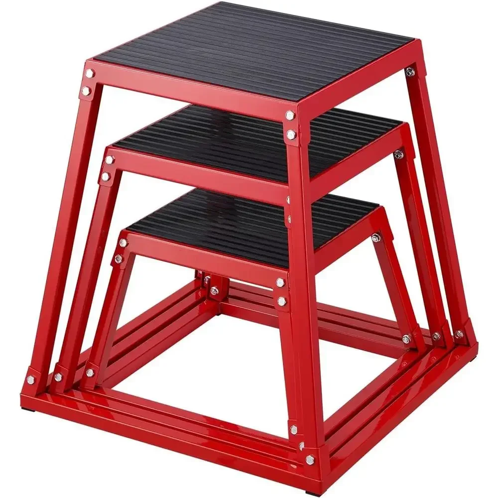 Home Gym Jump Box - مجموعة من 3 صناديق قفز بليومترية: