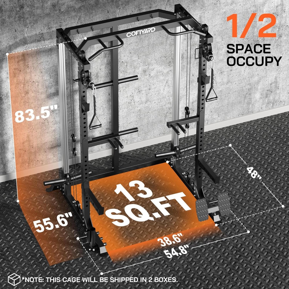 Pulley Home Gym - رف متعدد الوظائف للتمارين الرياضية مع