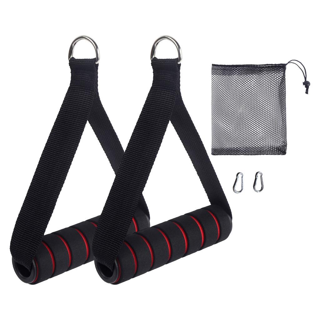 Pulley Home Gym - 2x مقابض ممارسة العمل خارج مقابض