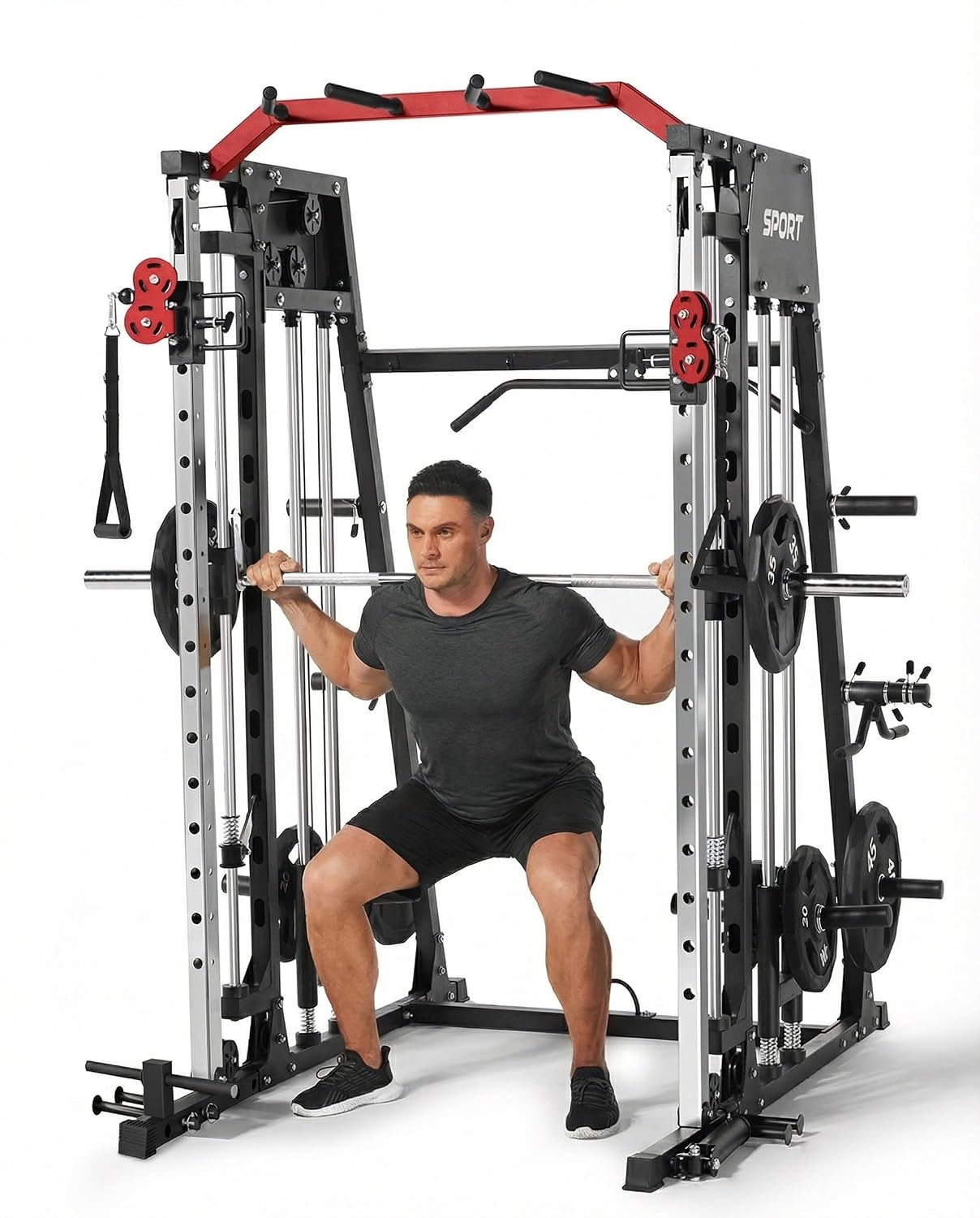 Home Gym Lat Pulldown Machine - جهاز سميث متعدد الوظائف للصالة الرياضية