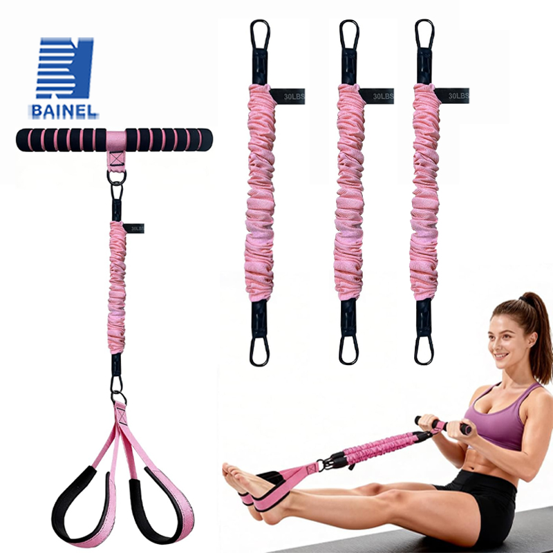 Home Gym Youtube - مجموعة قضبان السحب وأشرطة المقاومة مع