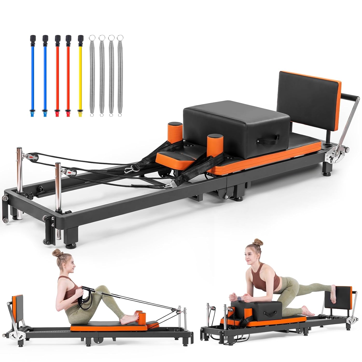 Home Gym Jump Box - جهاز بيلاتس ريفورمر قابل للطي مع