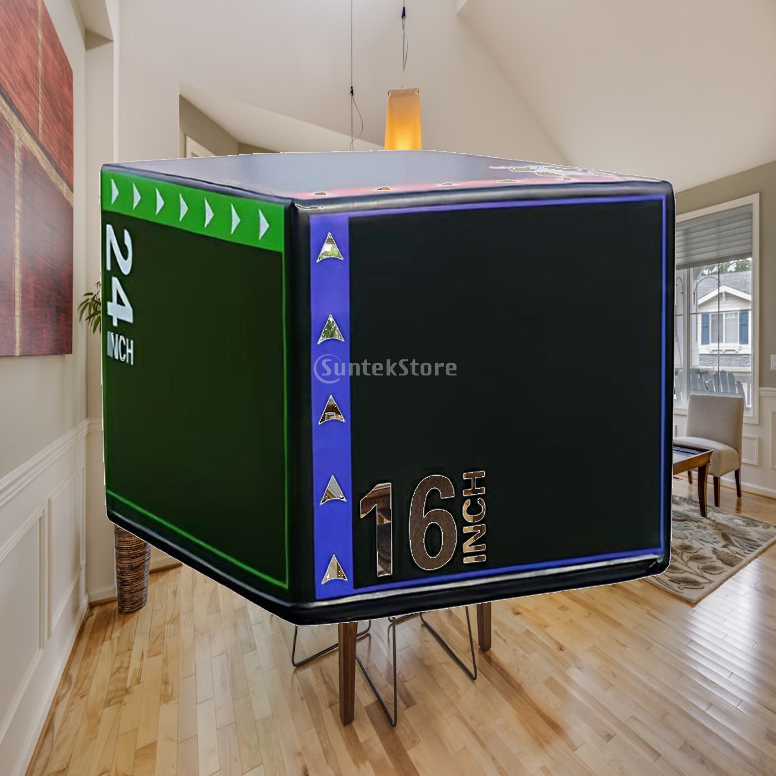 Home Gym Jump Box - صندوق قفز بليومتريكي من الفوم، غير