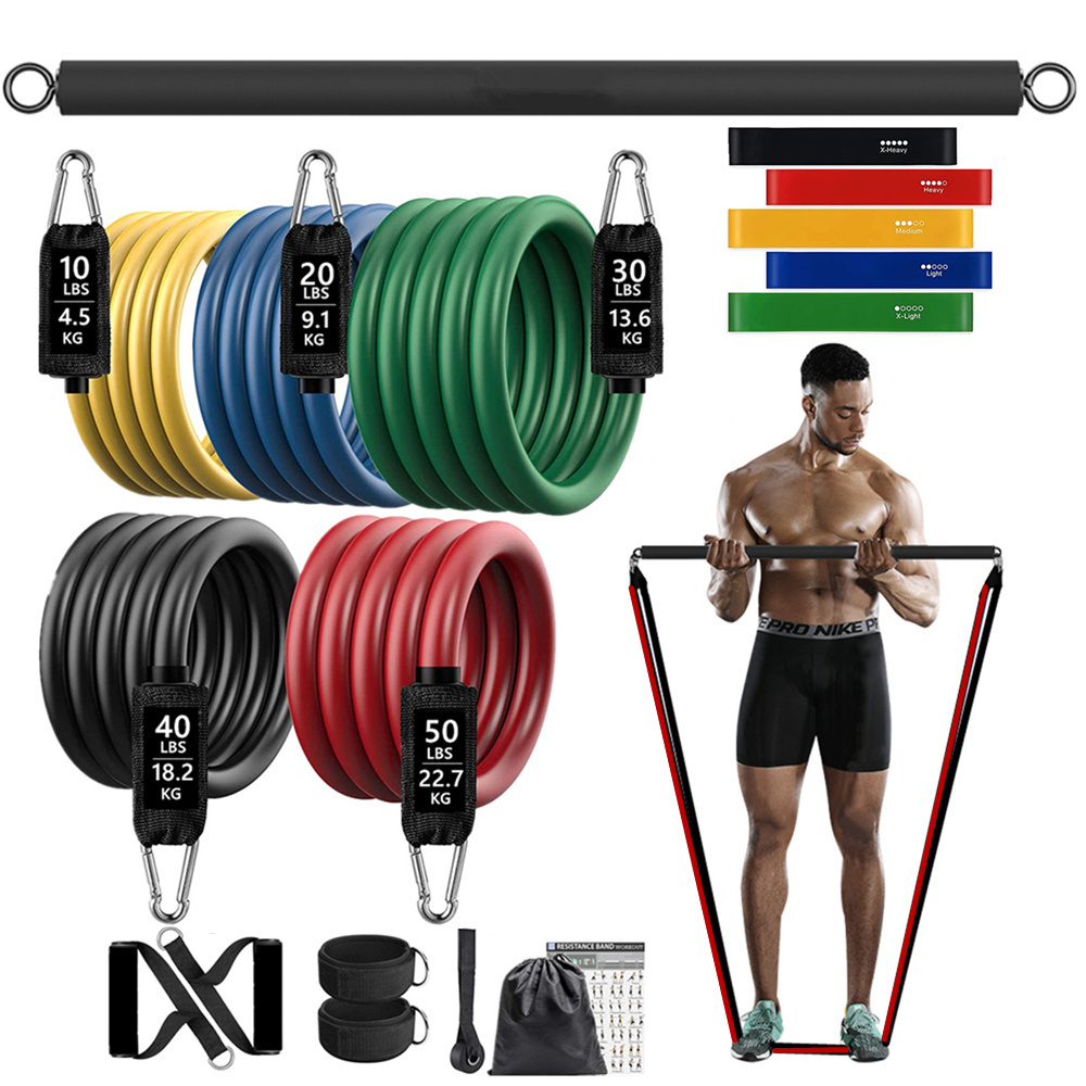 Home Gym Luxury - 150lb اللياقة البدنية الغنيمة المقاومة شريط