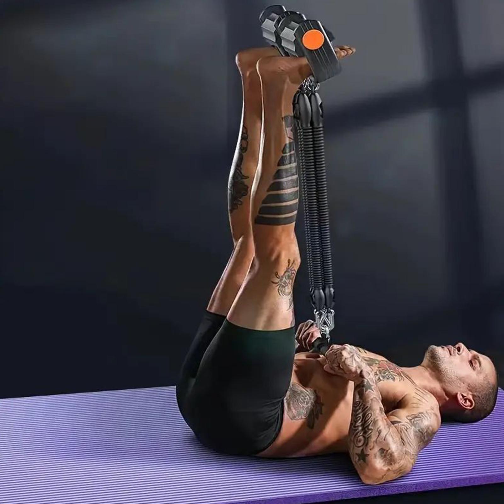 حزام مقاومة بدواسة القدم متعدد - مراجعة Home Gym Youtube وسعره