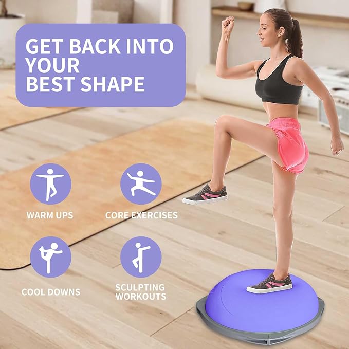كرة توازن بوسو 70 سم، قابلة لل - مراجعة Home Gym Yoga وسعره