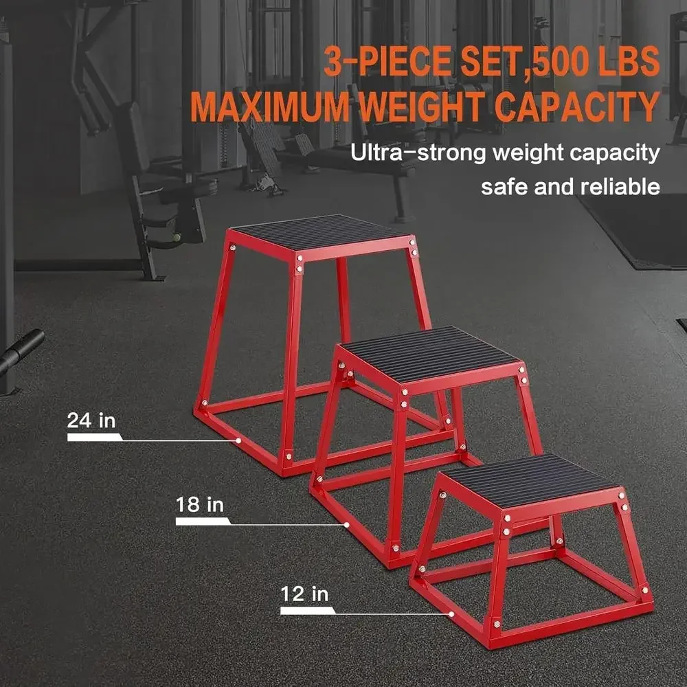 مجموعة من 3 صناديق قفز بليومتر - مراجعة Home Gym Jump Box وسعره