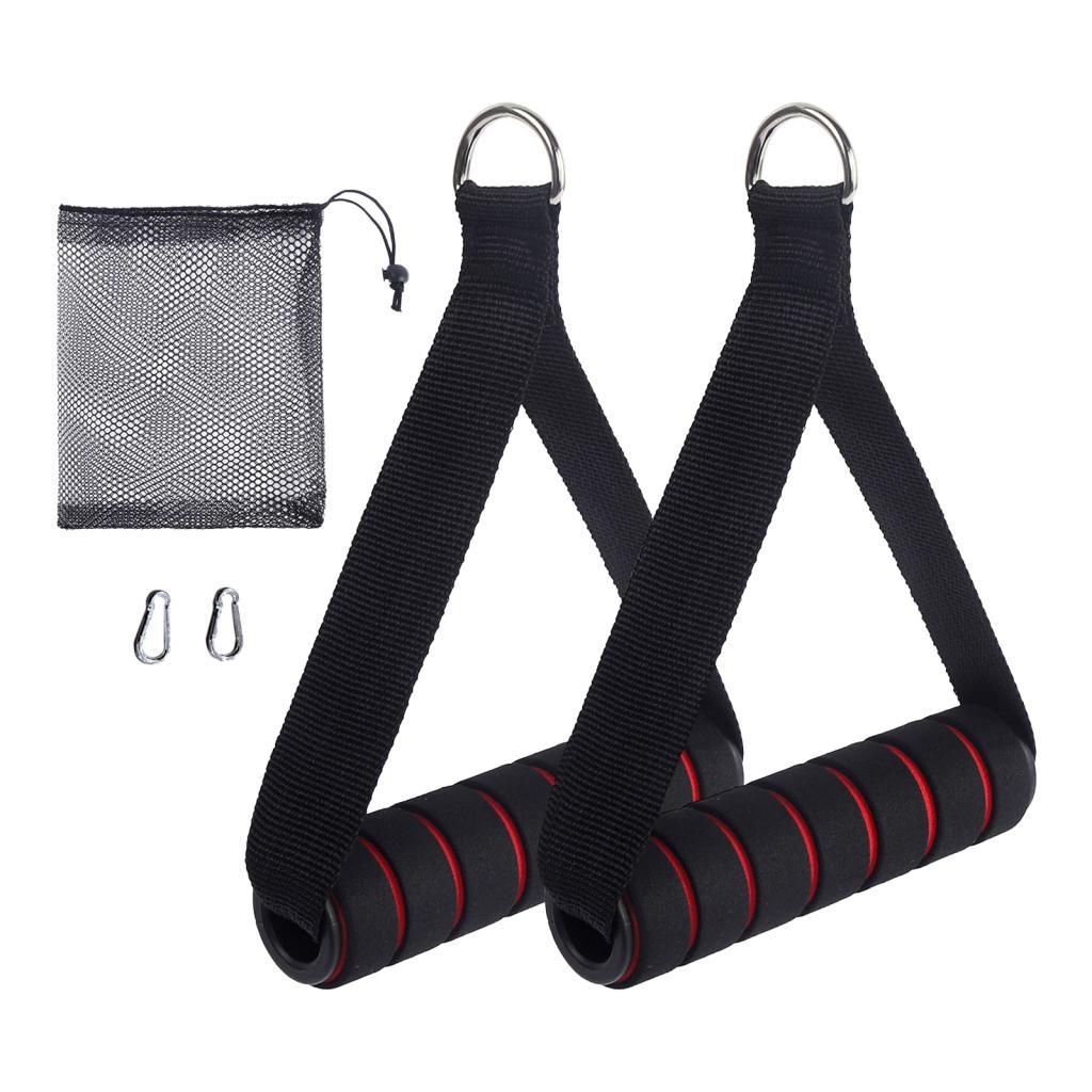 2x مقابض ممارسة العمل خارج مقا - مراجعة Pulley Home Gym وسعره