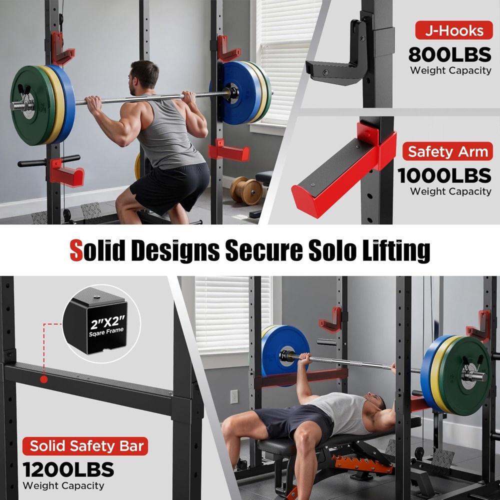 قفص قوة متعدد الوظائف مع نظام  - مراجعة Home Gym Lat Pulldown وسعره