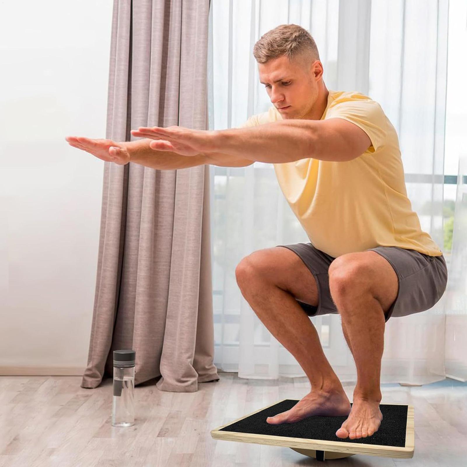 لوح توازن خشبي غير قابل للانزل - مراجعة Home Gym Room وسعره