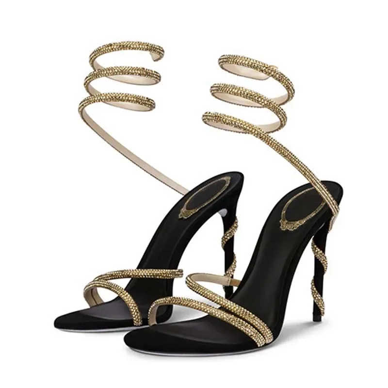 Eilyken موضة كريستال خنجر عالي - مراجعة Ankle Strap Attachment وسعره