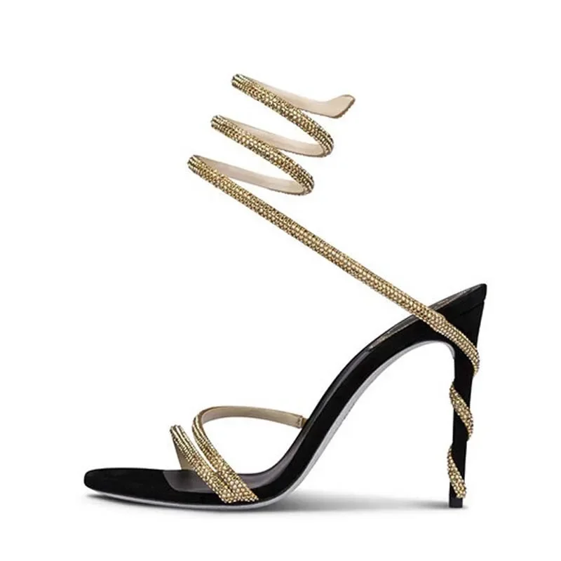 Eilyken موضة كريستال خنجر عالي - مراجعة Ankle Strap Attachment وسعره