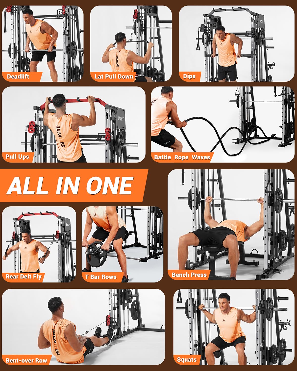 جهاز سميث متعدد الوظائف للصالة - مراجعة Home Gym Lat Pulldown Machine وسعره