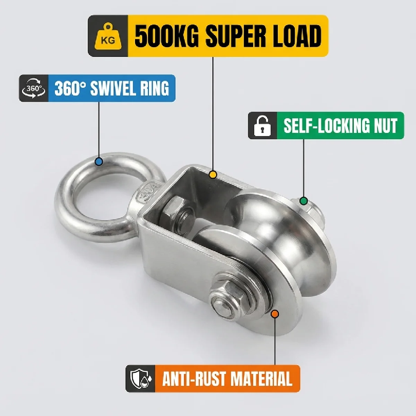 قطعة واحدة من بكرة دوارة على ش - مراجعة Pulley Home Gym وسعره