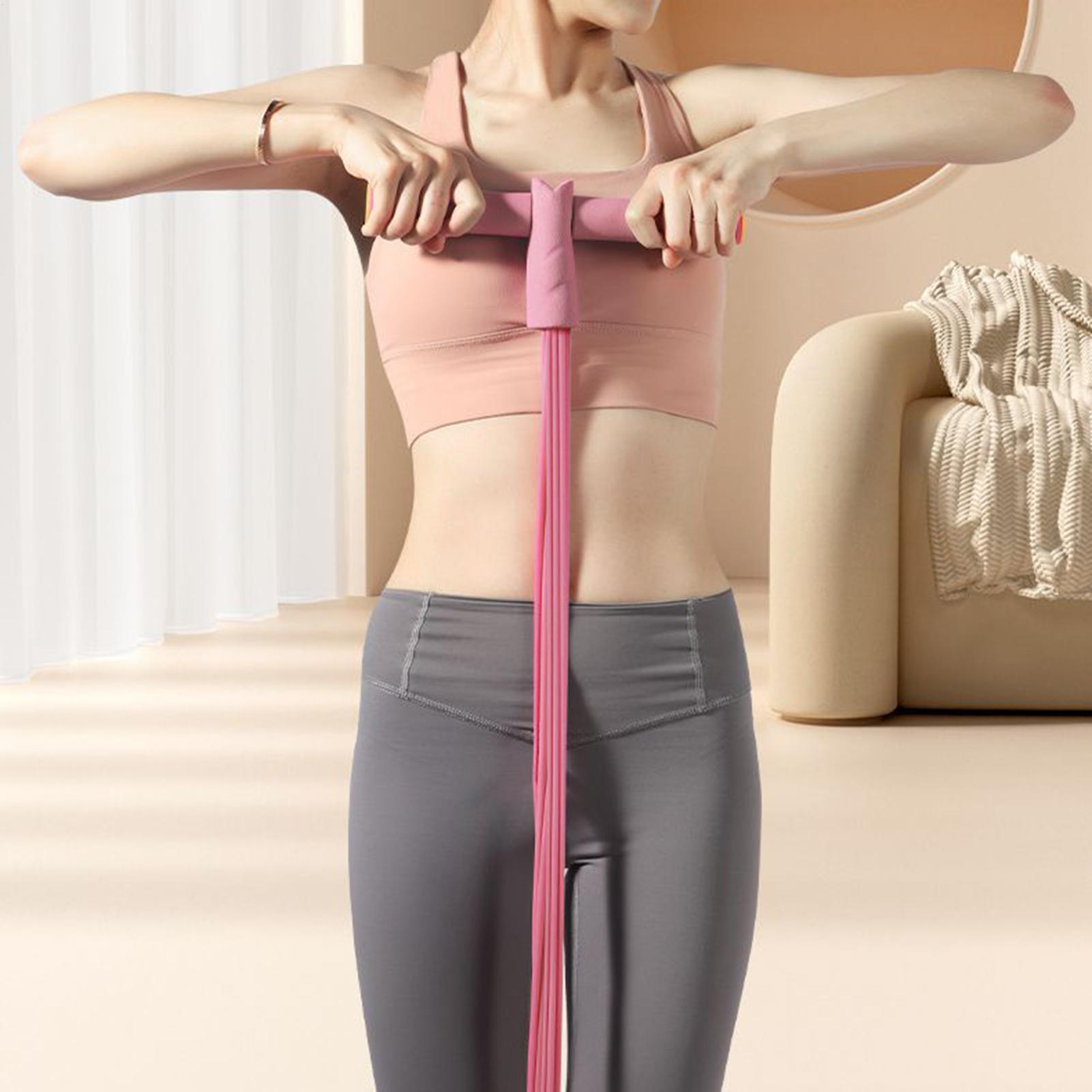 حبل سحب مرن بستة أنابيب مع مقا - مراجعة Home Gym Youtube وسعره