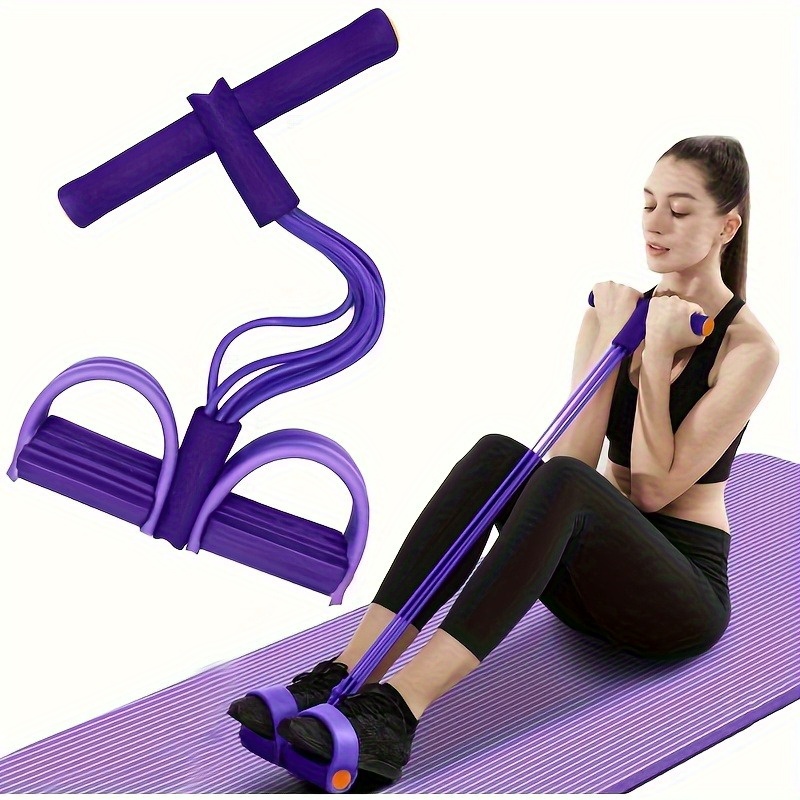 حزام مقاومة يوغا أرجواني بـ 6  - مراجعة Home Gym Youtube وسعره