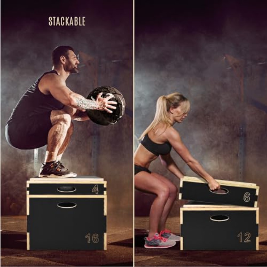 صندوق خشبي متعدد الاستخدامات 3 - مراجعة Home Gym Jump Box وسعره