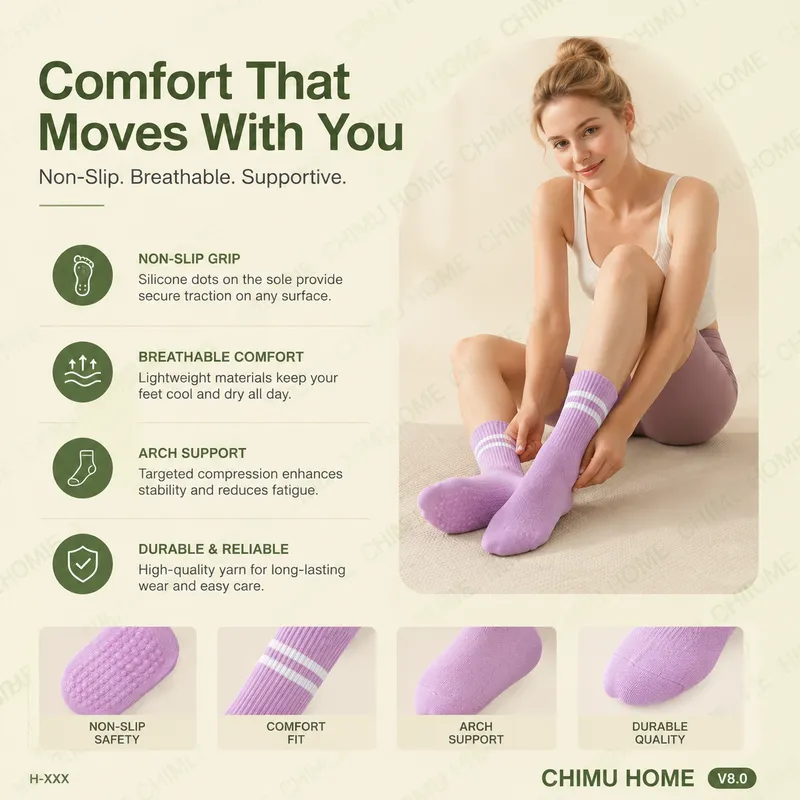 【CHIMU HOME】 جوارب يوجا نسائية - مراجعة Home Gym Youtube وسعره