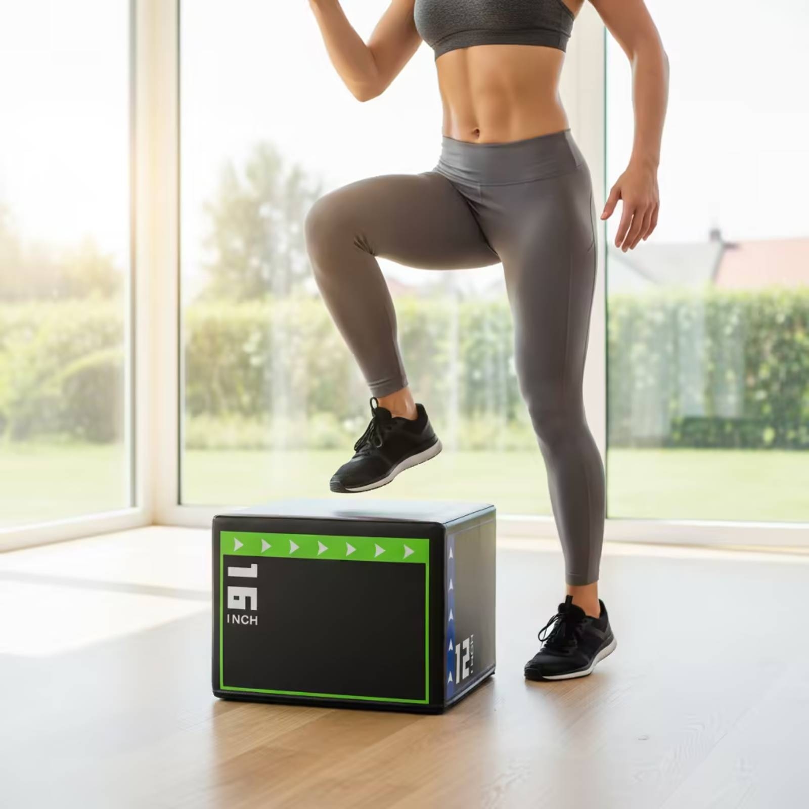 صندوق بليو ناعم محمول مبطن للت - مراجعة Home Gym Jump Box وسعره