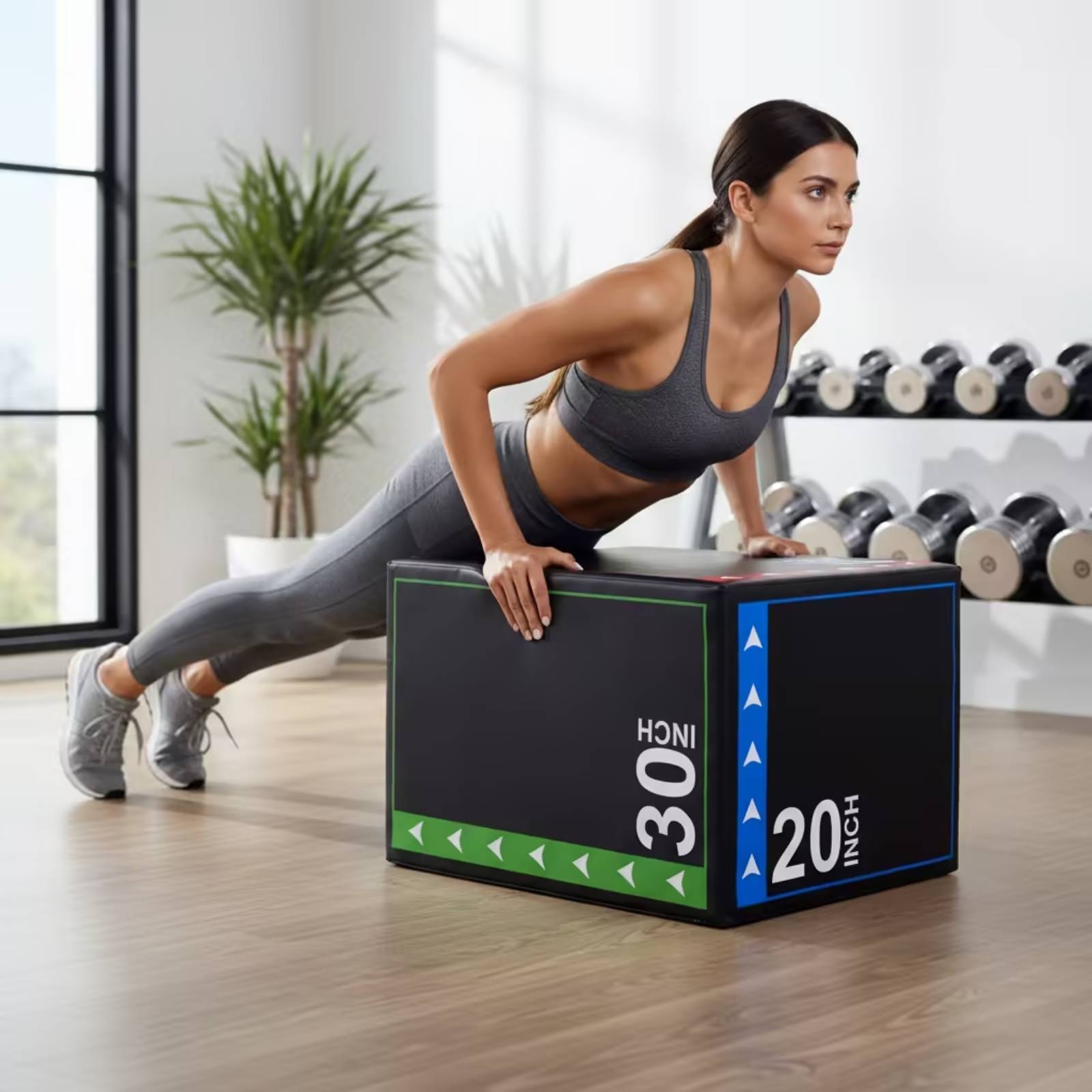صندوق بليو ناعم محمول مبطن للت - مراجعة Home Gym Jump Box وسعره