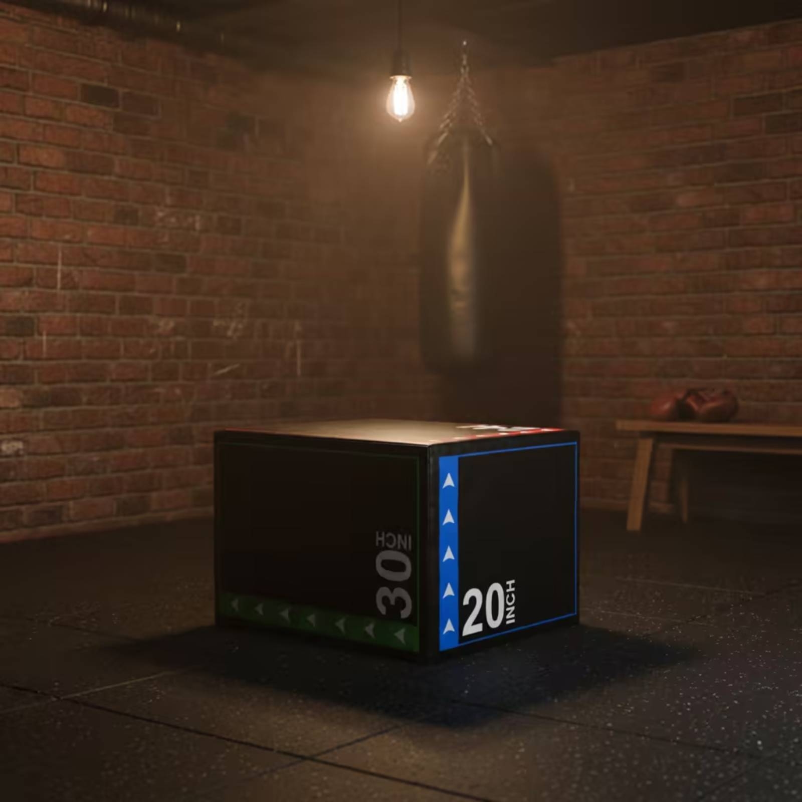 صندوق بليو ناعم محمول مبطن للت - مراجعة Home Gym Jump Box وسعره