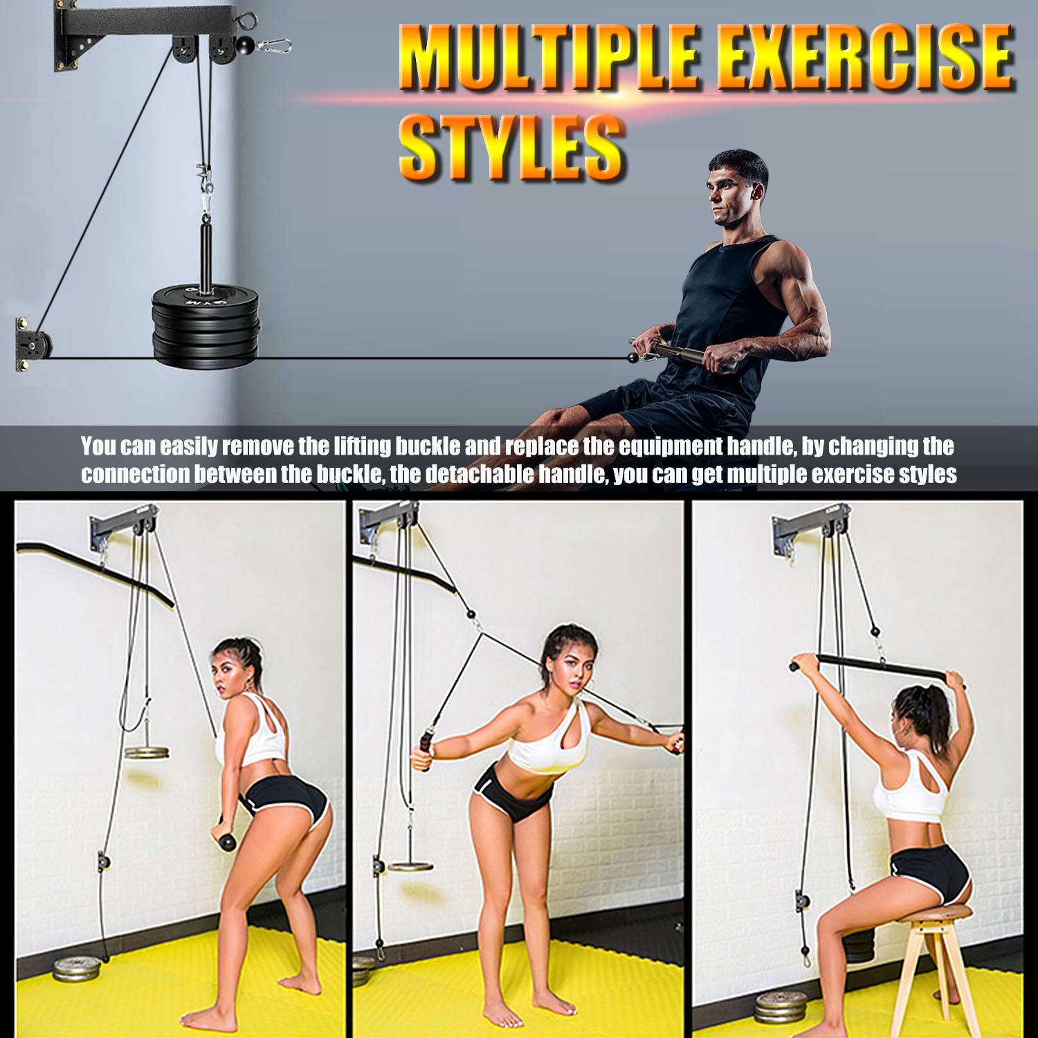 نظام بكرة مثبت على الحائط لليا - مراجعة Pulley Home Gym وسعره