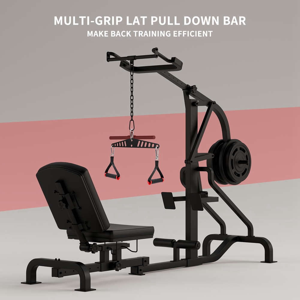 ABME متعدد قبضة LAT سحب أسفل ب - مراجعة Home Gym Lat Pulldown Machine وسعره