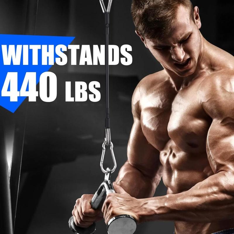 1/2 قطعة تمديد كابل الصالة الر - مراجعة Home Gym Lat Pulldown Machine وسعره