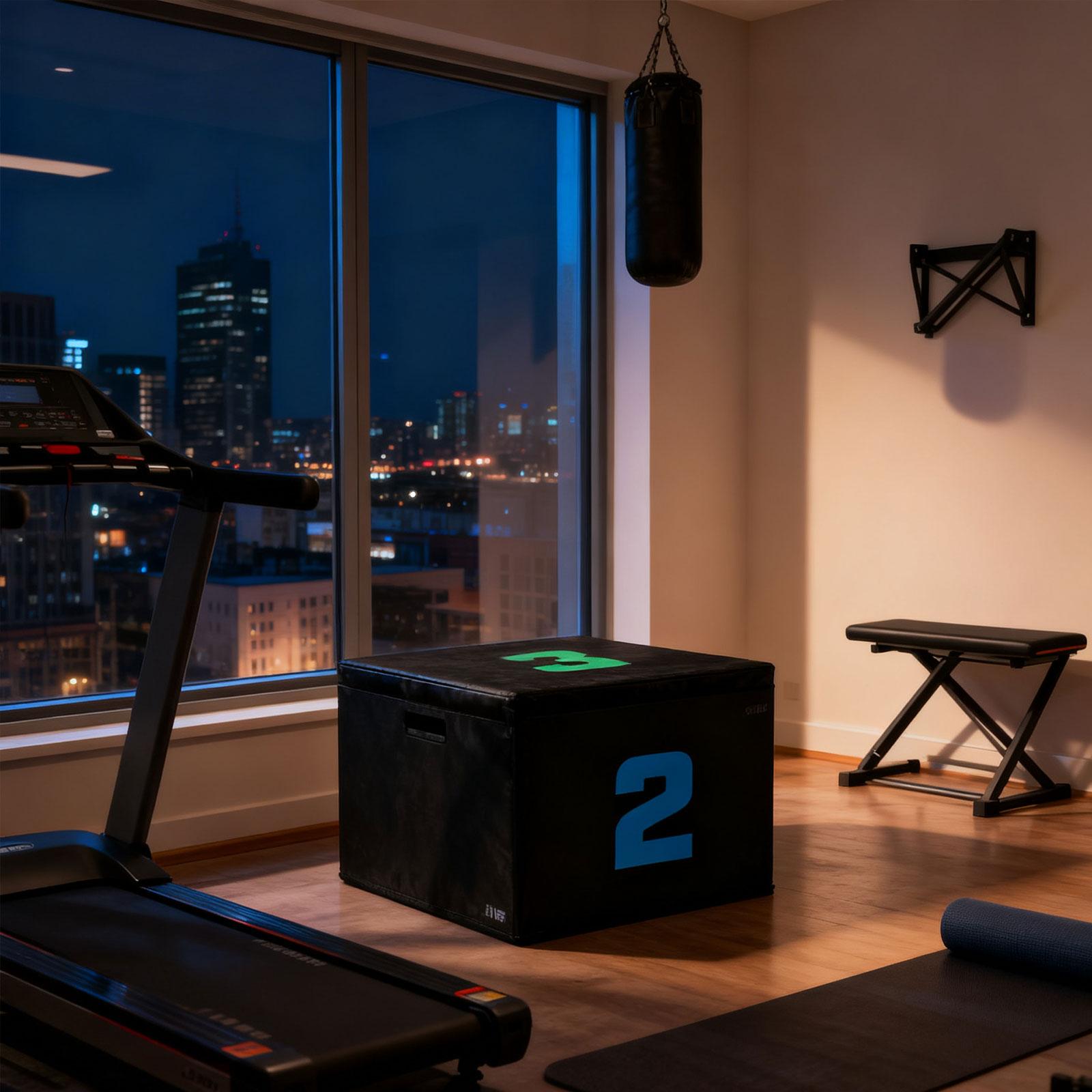 صندوق القفز الرقمي PVC منصة ال - مراجعة Home Gym Jump Box وسعره