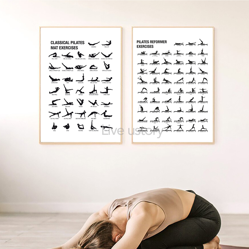 ملصق لوحة تدريبات البيلاتس بدو - مراجعة Home Gym Room وسعره