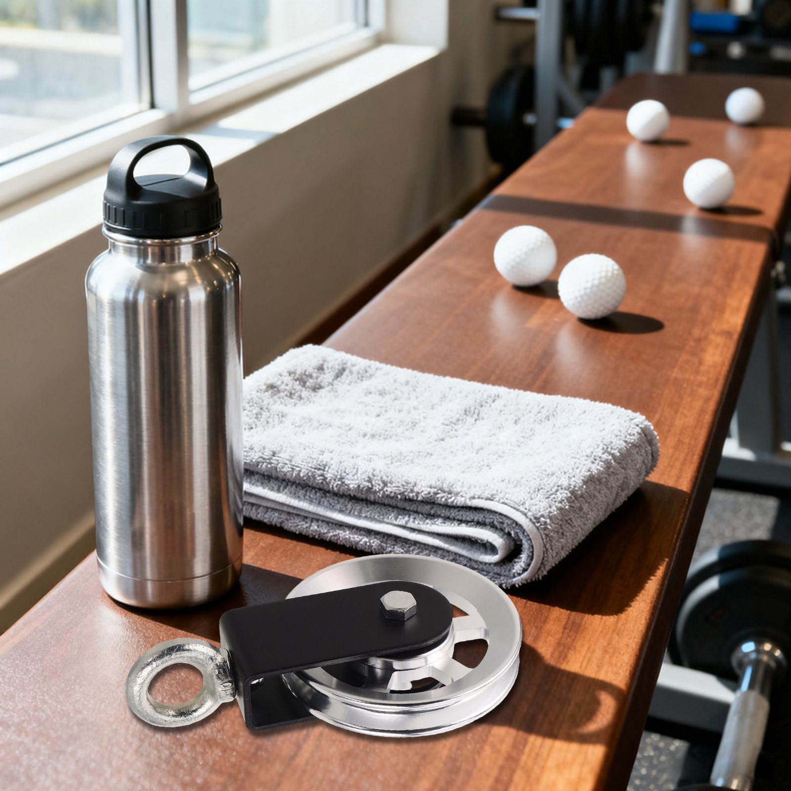 عجلة بكرة كابل من سبائك الألوم - مراجعة Pulley Home Gym وسعره