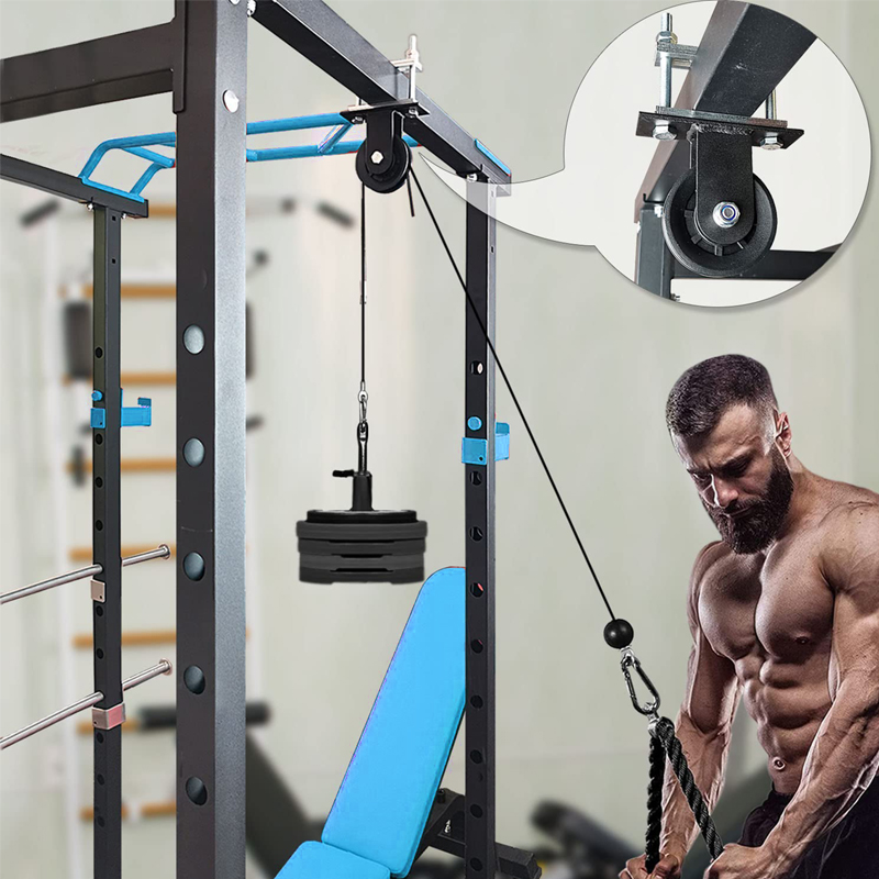 نظام البكرة عالي التحمل - آلة  - مراجعة Home Gym Lat Pulldown Machine وسعره