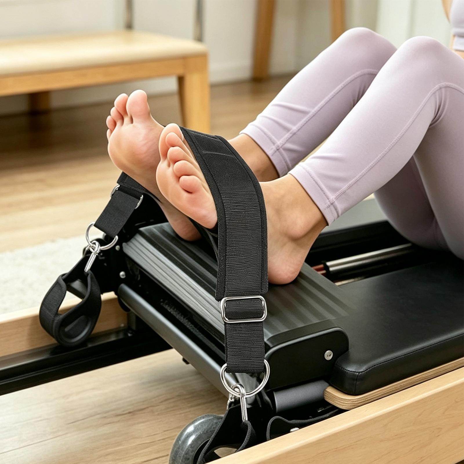 حزام قدم ريفورمر مزدوج الحلقات - مراجعة Home Gym Yoga وسعره
